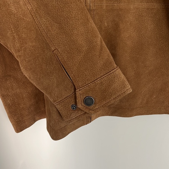 Boston Harbour Tan Leather Coat - Picture 5 of 8